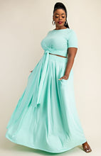 Load image into Gallery viewer, SELAH WRAP AROUND TOP MAXI SKIRT SET