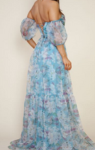 Load image into Gallery viewer, Floral Ruffle Sleeve Maxi Dress
