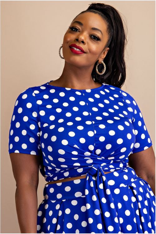 POLKA DOT WRAP AROUND SET