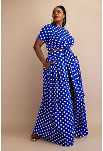 POLKA DOT WRAP AROUND SET