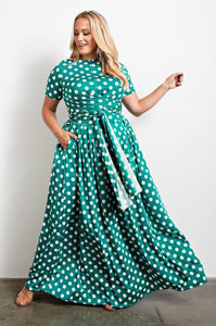 POLKA DOT WRAP AROUND SET