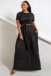 SELAH WRAP AROUND TOP MAXI SKIRT SET