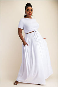 SELAH WRAP AROUND TOP MAXI SKIRT SET